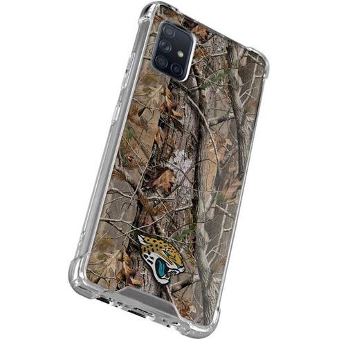 NFL Jacksonville Jaguars Realtree AP Camo Galaxy A71 5G Clear Case
