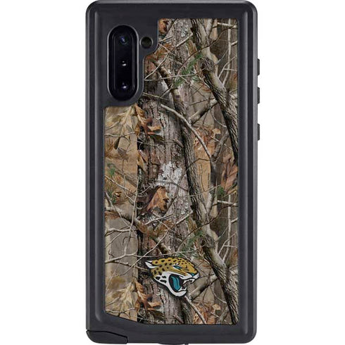 NFL Jacksonville Jaguars Realtree AP Camo Galaxy Note 10 Waterproof Case