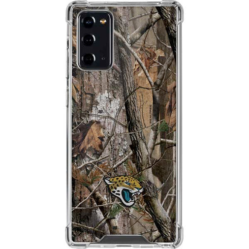 NFL Jacksonville Jaguars Realtree AP Camo Galaxy Note20 5G Clear Case