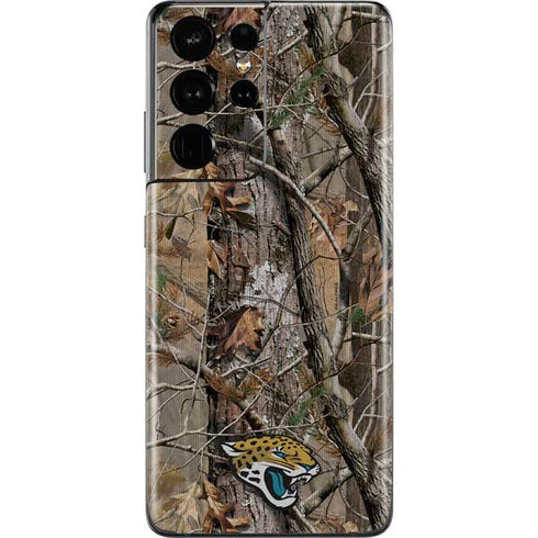 NFL Jacksonville Jaguars Realtree AP Camo Galaxy S21 Ultra 5G Skin