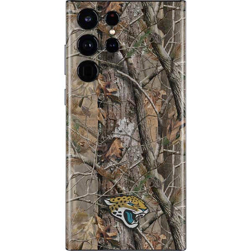 NFL Jacksonville Jaguars Realtree AP Camo Galaxy S22 Ultra Skin
