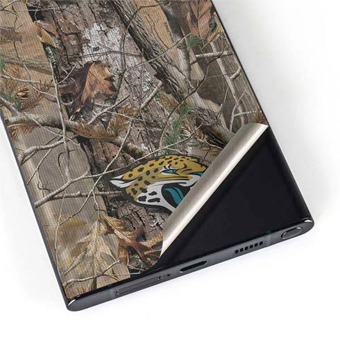 NFL Jacksonville Jaguars Realtree AP Camo Galaxy S22 Ultra Skin