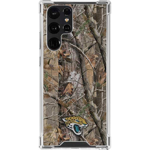 NFL Jacksonville Jaguars Realtree AP Camo Galaxy S24 Ultra Clear Case
