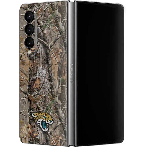 NFL Jacksonville Jaguars Realtree AP Camo Galaxy Z Fold4 5G Skin