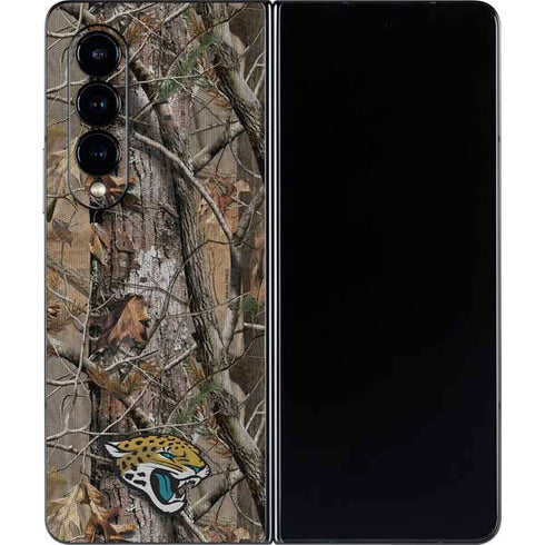 NFL Jacksonville Jaguars Realtree AP Camo Galaxy Z Fold4 5G Skin