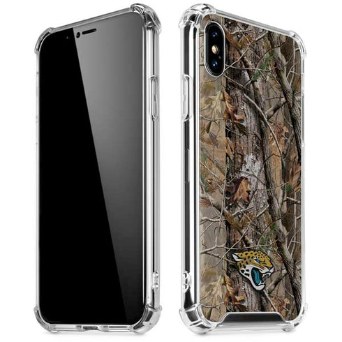 NFL Jacksonville Jaguars Realtree AP Camo iPhone XS Max Clear Case