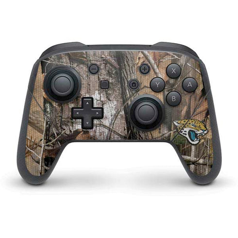 NFL Jacksonville Jaguars Realtree AP Camo Nintendo Switch Pro Controller Skin
