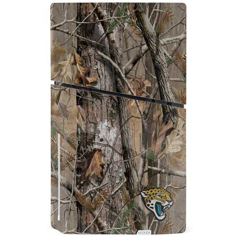 NFL Jacksonville Jaguars Realtree AP Camo PS5 Slim Disk Console Skin