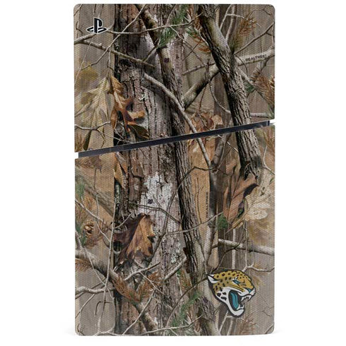 NFL Jacksonville Jaguars Realtree AP Camo PS5 Slim Digital Edition Console Skin