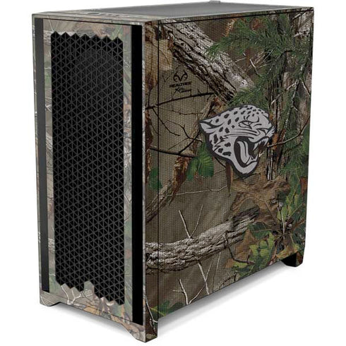 NFL Jacksonville Jaguars Realtree Xtra Green Camo Corsair 4000D Tempered Glass Mid-Tower ATX Case Skin