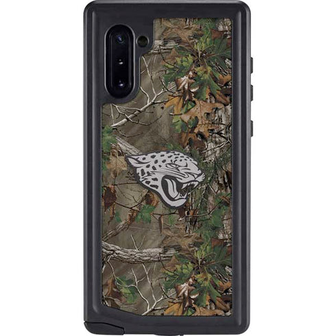NFL Jacksonville Jaguars Realtree Xtra Green Camo Galaxy Note 10 Waterproof Case