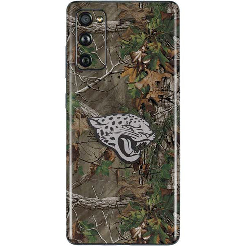 NFL Jacksonville Jaguars Realtree Xtra Green Camo Galaxy S20 Fan Edition Skin