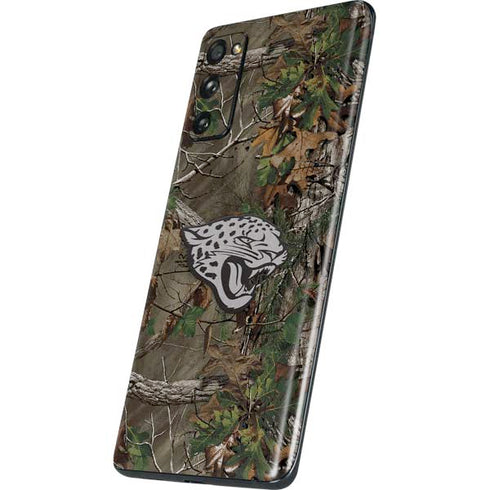 NFL Jacksonville Jaguars Realtree Xtra Green Camo Galaxy S20 Fan Edition Skin
