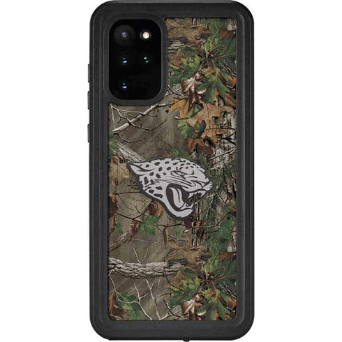 NFL Jacksonville Jaguars Realtree Xtra Green Camo Galaxy S20 Plus Waterproof Case