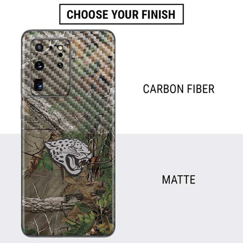 NFL Jacksonville Jaguars Realtree Xtra Green Camo Galaxy S20 Ultra 5G Skin