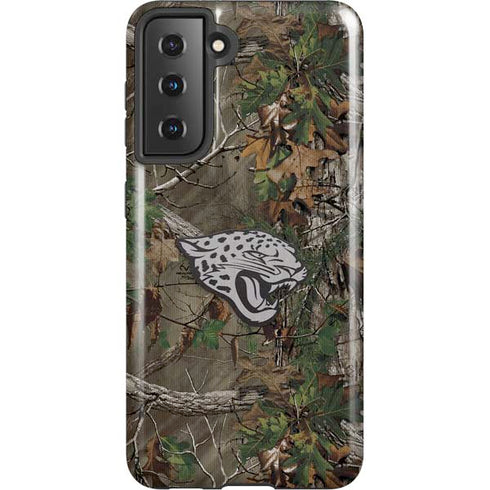 NFL Jacksonville Jaguars Realtree Xtra Green Camo Galaxy S21 5G Pro Case
