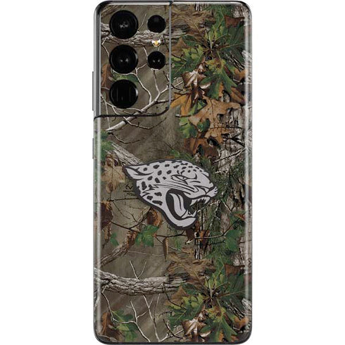 NFL Jacksonville Jaguars Realtree Xtra Green Camo Galaxy S21 Ultra 5G Skin