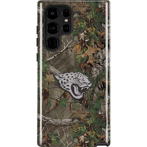 NFL Jacksonville Jaguars Realtree Xtra Green Camo Galaxy S22 Ultra Pro Case