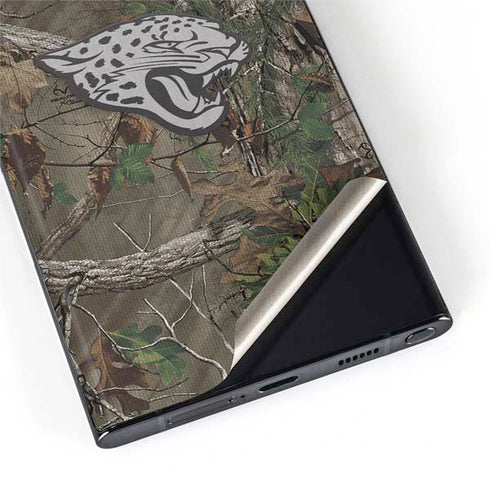 NFL Jacksonville Jaguars Realtree Xtra Green Camo Galaxy S22 Ultra Skin