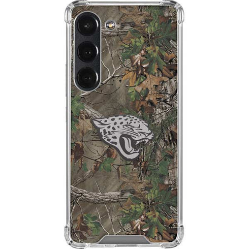 NFL Jacksonville Jaguars Realtree Xtra Green Camo Galaxy S23 Clear Case