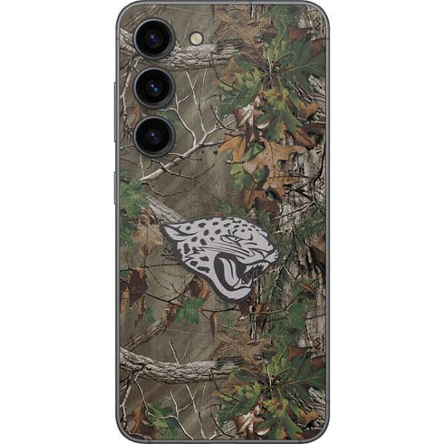 NFL Jacksonville Jaguars Realtree Xtra Green Camo Galaxy S23 Skin
