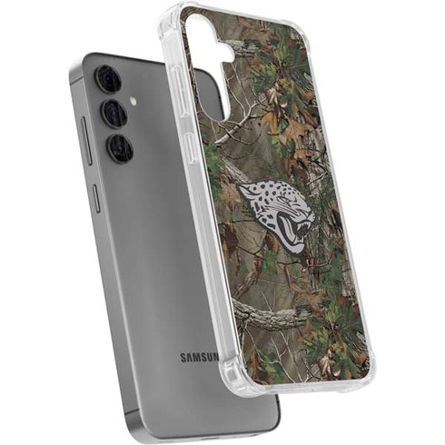 NFL Jacksonville Jaguars Realtree Xtra Green Camo Galaxy S24 Plus Clear Case
