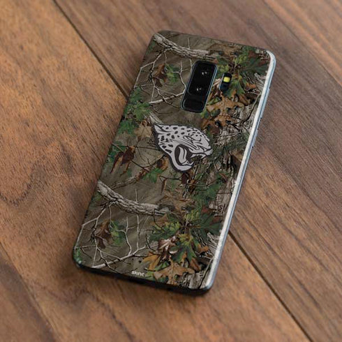 NFL Jacksonville Jaguars Realtree Xtra Green Camo Galaxy S9 Plus Skin