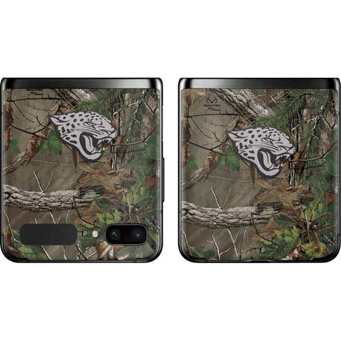 NFL Jacksonville Jaguars Realtree Xtra Green Camo Galaxy Z Flip Skin