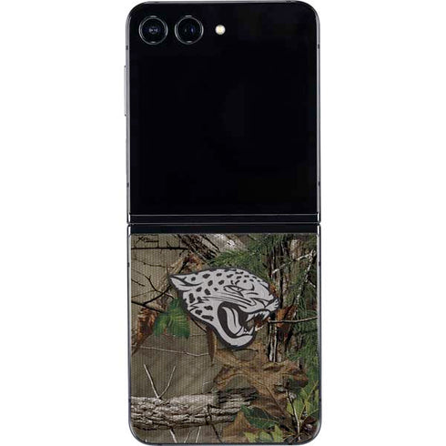 NFL Jacksonville Jaguars Realtree Xtra Green Camo Galaxy Z Flip5 5G Skin