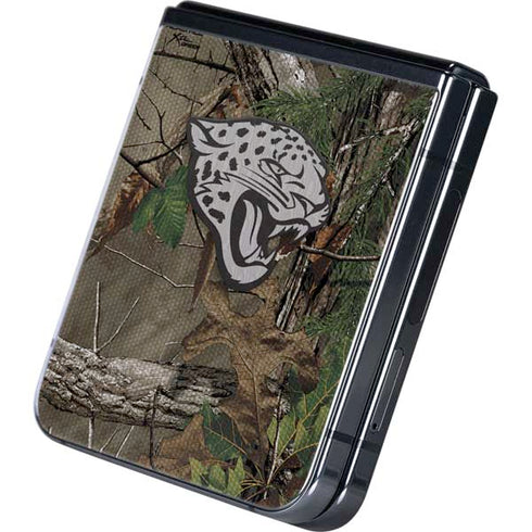 NFL Jacksonville Jaguars Realtree Xtra Green Camo Galaxy Z Flip5 5G Skin