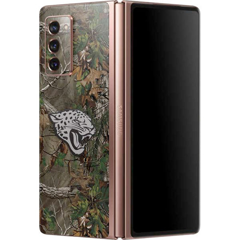 NFL Jacksonville Jaguars Realtree Xtra Green Camo Galaxy Z Fold2 5G Skin