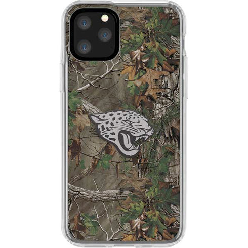 NFL Jacksonville Jaguars Realtree Xtra Green Camo iPhone 11 Pro Clear Case