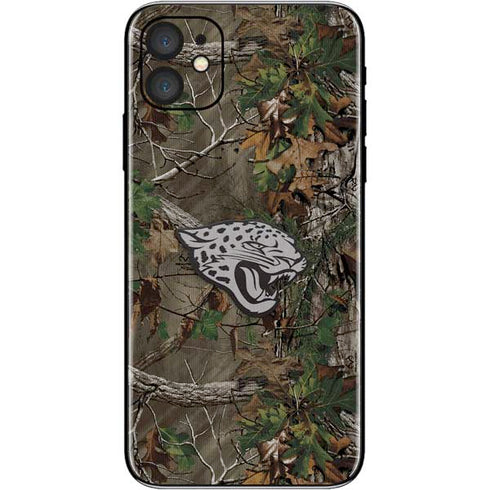 NFL Jacksonville Jaguars Realtree Xtra Green Camo iPhone 11 Skin