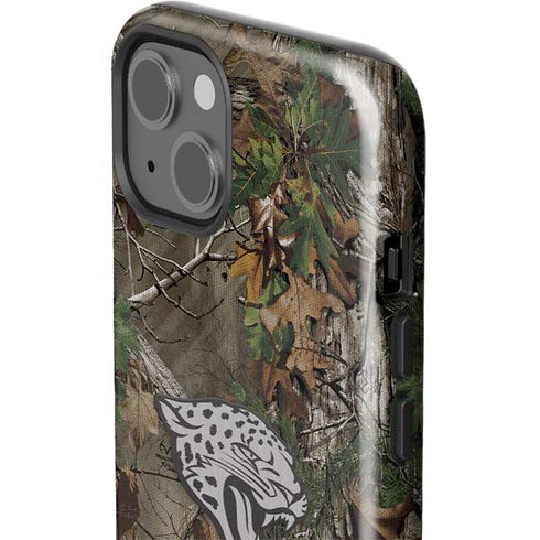 NFL Jacksonville Jaguars Realtree Xtra Green Camo iPhone 15 Plus Impact Case