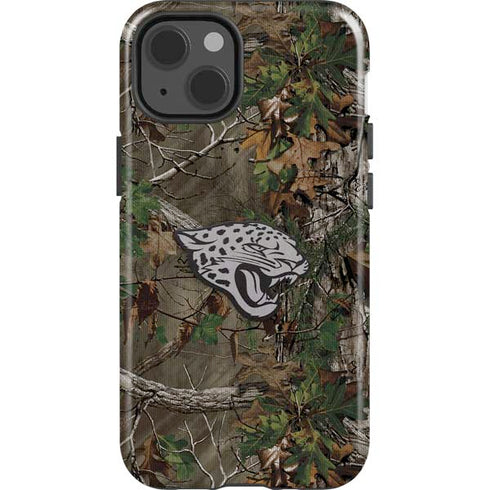 NFL Jacksonville Jaguars Realtree Xtra Green Camo iPhone 15 Impact Case