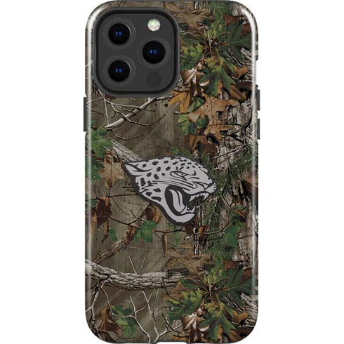 NFL Jacksonville Jaguars Realtree Xtra Green Camo iPhone 15 Pro Max Impact Case