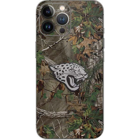 NFL Jacksonville Jaguars Realtree Xtra Green Camo iPhone 14 Pro Max Skin