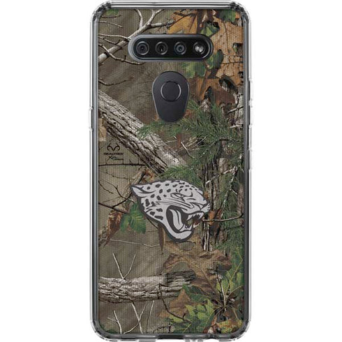 NFL Jacksonville Jaguars Realtree Xtra Green Camo LG K51/Q51 Clear Case