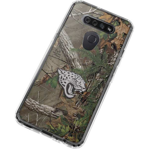 NFL Jacksonville Jaguars Realtree Xtra Green Camo LG K51/Q51 Clear Case
