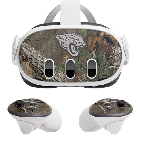 NFL Jacksonville Jaguars Realtree Xtra Green Camo Meta Quest 3 Skin
