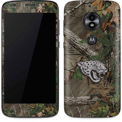NFL Jacksonville Jaguars Realtree Xtra Green Camo Moto E5 Play Skin