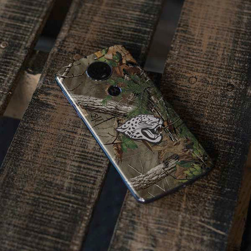 NFL Jacksonville Jaguars Realtree Xtra Green Camo Moto E5 Plus Skin