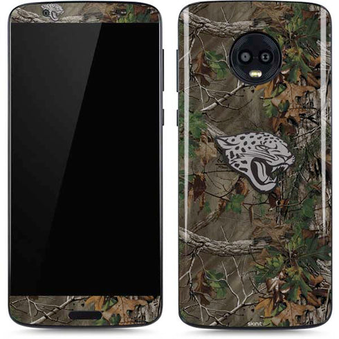 NFL Jacksonville Jaguars Realtree Xtra Green Camo Moto G6 Skin