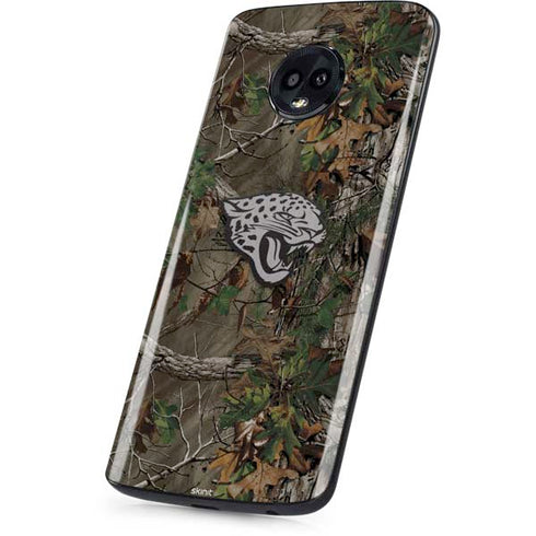 NFL Jacksonville Jaguars Realtree Xtra Green Camo Moto G6 Skin
