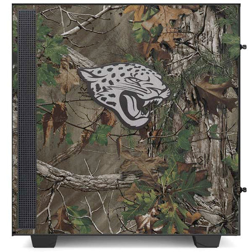 NFL Jacksonville Jaguars Realtree Xtra Green Camo NZXT H510 Compact ATX Mid-Tower Case Skin