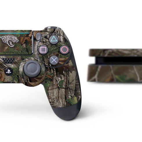 NFL Jacksonville Jaguars Realtree Xtra Green Camo PS4 Slim Bundle Skin