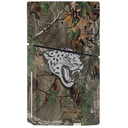 NFL Jacksonville Jaguars Realtree Xtra Green Camo PS5 Slim Disk Bundle Skin