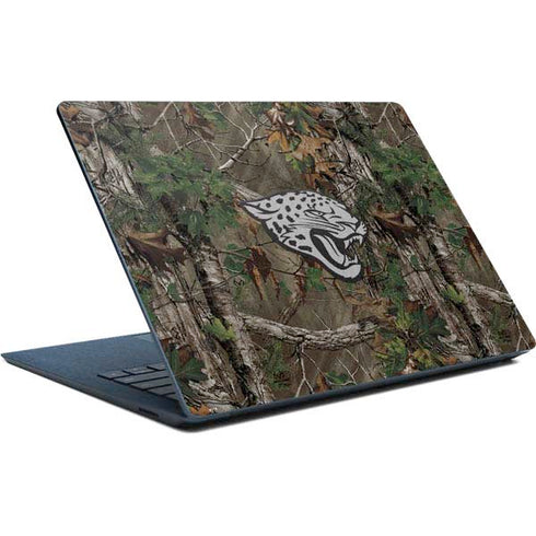 NFL Jacksonville Jaguars Realtree Xtra Green Camo Surface Laptop Skin