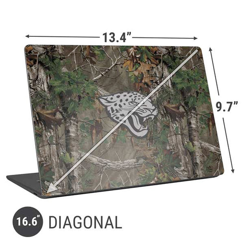 NFL Jacksonville Jaguars Realtree Xtra Green Camo Universal Laptop 16.6in (13.4 x 9.7in) Skin