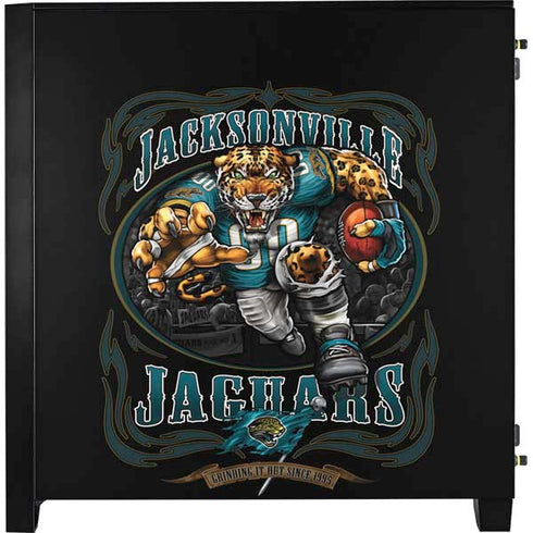 Liquid Blue NFL Jacksonville Jaguars Running Back Corsair 4000D Tempered Glass Mid-Tower ATX Case Skin